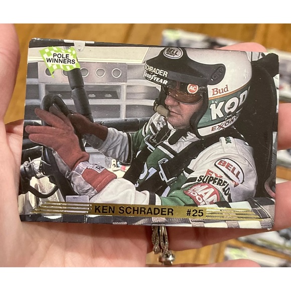 Ken Schrafer #25 Pole Winners Collectors Cards Lot of 16 Nascar 1993 3D MINT! - Picture 3 of 5